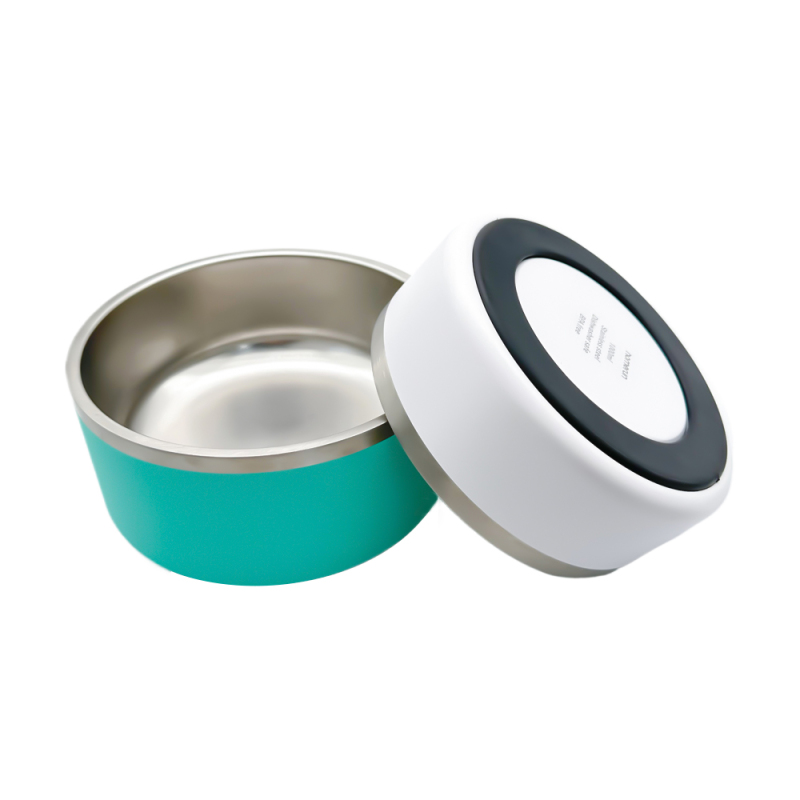 New Design 1800ml Stainless Steel Dog Food Bowl Top Quality Round Shape Dog Bowl for Outdoor and Indoor Usage