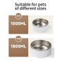 Wholesale Different Capacity Double Wall Pets Bowl Using Stainless Steel Material Feeding Dog /cat
