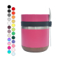 Wholesale Stainless Steel Insulated Lunch Box Portable Cork Bottom Vacuum Food Jar with Spoon