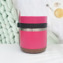 Wholesale Stainless Steel Insulated Lunch Box Portable Cork Bottom Vacuum Food Jar with Spoon