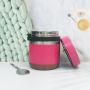 Wholesale Stainless Steel Insulated Lunch Box Portable Cork Bottom Vacuum Food Jar with Spoon