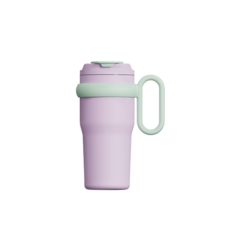New Design Fashion Double Wall Insulated Drinking Water Bottle Vacuum Cup Coffee Mug Tumblers with Lid and Straw