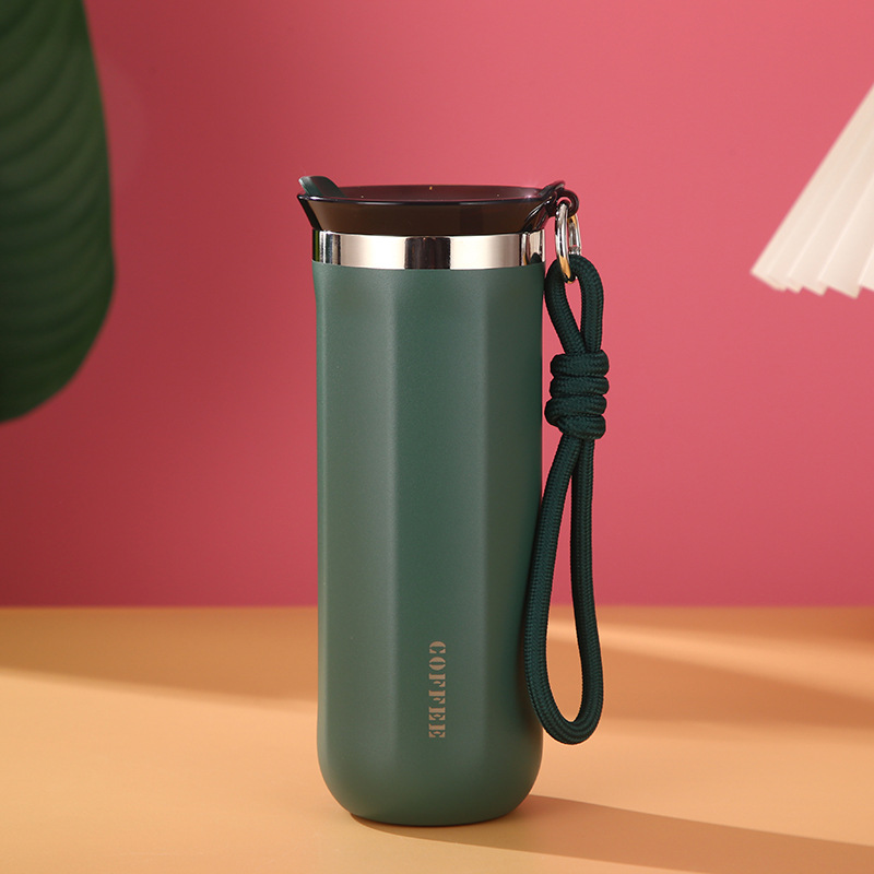 Wholesale Custom Logo Travel Mug Portable 12 OZ Small Coffee Tumbler for Travel Stainless Steel Coffee Tumbler With Lids