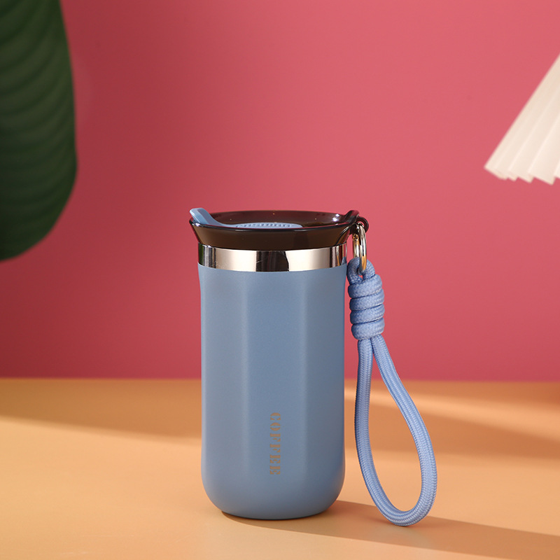 Wholesale Custom Logo Travel Mug Portable 12 OZ Small Coffee Tumbler for Travel Stainless Steel Coffee Tumbler With Lids