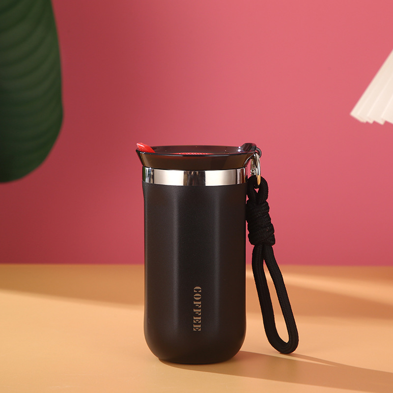 Wholesale Custom Logo Travel Mug Portable 12 OZ Small Coffee Tumbler for Travel Stainless Steel Coffee Tumbler With Lids