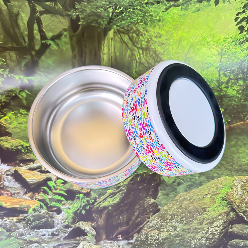 Hot Selling Large Capacity Slow Feeder Dog Bowl Printing Cat Food and Water Containers Personalized Dog Bowls with Custom logo