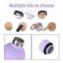 Custom Logo 500ml Sport Water Bottle Stainless Steel Double Wall Vaccum Flask Thermal Rubber Paint Matte Sports Water Bottle