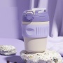 Reusable Double Wall Drink Coffee Cup Tumbler with Lock Straw Leak-Proof Lid Vacuum Flask Travel Coffee Cup