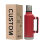 Sports Water Bottle 1300ML 1900ML Vacuum Insulated Stainless Steel, Double Walled Wide Mouth Metal Jug