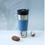 Wholesale Customized Color Stainless Steel Vacuum Insulated Flask Straight Tumbler Water Bottle with Press-on Lid