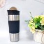 Wholesale Customized Color Stainless Steel Vacuum Insulated Flask Straight Tumbler Water Bottle with Press-on Lid