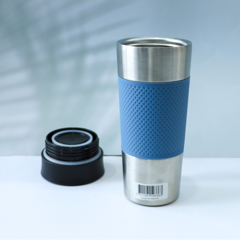 Wholesale Customized Color Stainless Steel Vacuum Insulated Flask Straight Tumbler Water Bottle with Press-on Lid