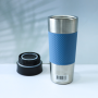 Wholesale Customized Color Stainless Steel Vacuum Insulated Flask Straight Tumbler Water Bottle with Press-on Lid