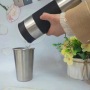 Wholesale Customized Color Stainless Steel Vacuum Insulated Flask Straight Tumbler Water Bottle with Press-on Lid