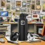 Large Capacity 304 Stainless Steel Portable Water Bottle Simple Clear Leak-Proof Thermal Sport Vacuum Travel Direct Tours Adults
