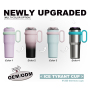 New Cute Travel 1200ml Stainless Steel Thermal Mug Water Bottle Vacuum Insulation Cup Insulated Tumbler With Lid Straw
