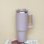 Wholesale Large Capacity Drinking Cups Double Wall Vacuum Insulated Coffee Mug Custom 40oz Metal Travel Mug with Handle