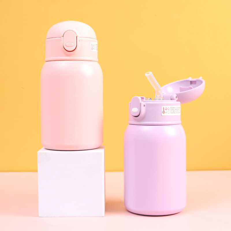 Hot Selling 316 Travel Custom Logo Colorful Insulated Thermos Stainless Steel Portable Stylish Car Gift Thermos Cup with Straw