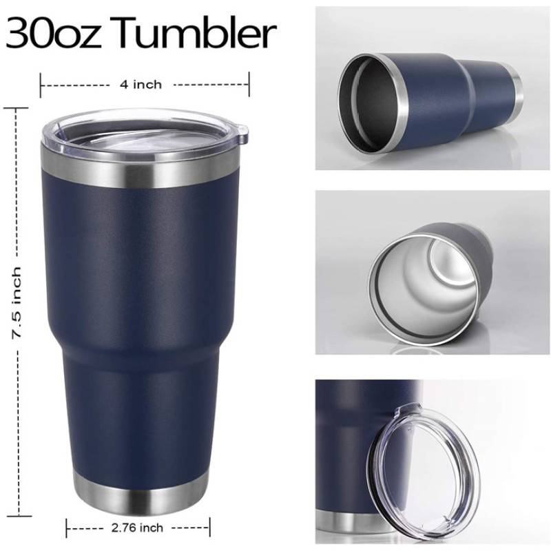 New High Quality 30 oz Tumbler Stainless Steel Vacuum Tumbler Insulated Coffee Ice Cup Double Wall Travel With Lid
