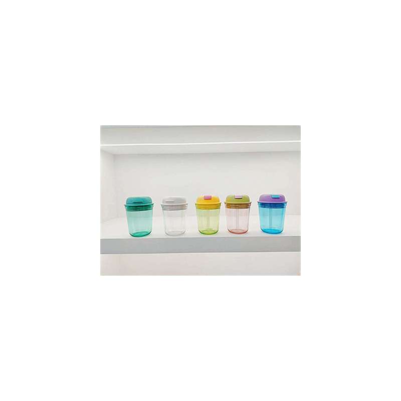 China Manufacturer Reusable New Creative Creative Plastic Straw Pp Material Cups Gifts Cups Straps With Lid Clear Bottle Straw