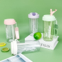 Portable Flip Plastic Bottles for Outdoor Sports Water for Students' Daily Use Portable Advertising Wholesale Plastic Bottle
