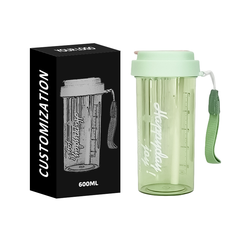 Portable Flip Plastic Bottles for Outdoor Sports Water for Students' Daily Use Portable Advertising Wholesale Plastic Bottle