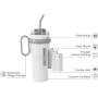 High Quality Wholesale Price Vacuum Insulated Coffee Cup with Handle Stainless Steel Drum