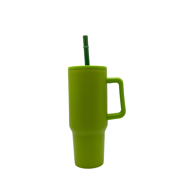 Wholesale Western Style Cow Print 40OZ Tumblers Stainless Steel Tumblers Car Cups With Handle Straw