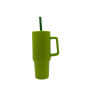 Wholesale Western Style Cow Print 40OZ Tumblers Stainless Steel Tumblers Car Cups With Handle Straw