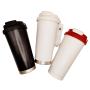 Newly Designed Outdoor Portable Eco-friendly Double Wall Food Grade Vacuum Travel Mug Thermos Coffee Cups with Strap