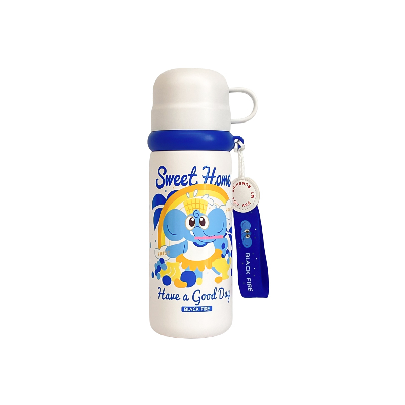 Portable 500ml Children Cartoon 316 Stainless Steel Thermos Double Wall Vacuum Insulated Water Bottle