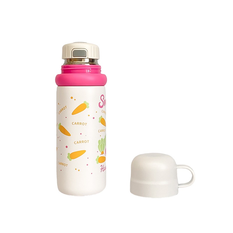 Portable 500ml Children Cartoon 316 Stainless Steel Thermos Double Wall Vacuum Insulated Water Bottle