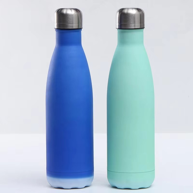 Wholesale Bullet Shape Office Sport 304 Stainless Steel Insulated Cola Cup Thermos Water Bottle Coffee Mug with Lid