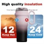 Wholesale Price Car Water Bottle Vacuum Insulated Cup Vacuum Coffee Cup with Handle Straw Travel Cup, Insulated Bucket