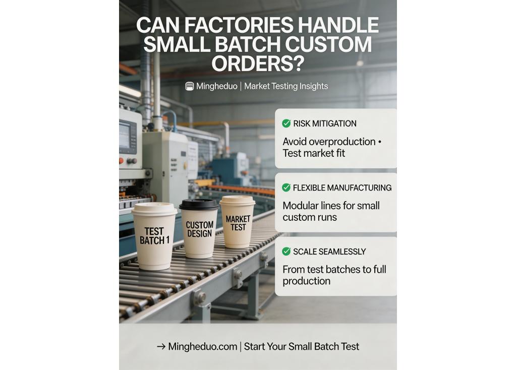 Can a factory handle small batch custom orders for market testing before committing to large-scale production?