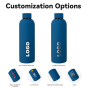 OEM Custom Logo 500ml Stainless Steel Vacuum Flask Insulated Sports Water Bottle for Hot Cold Drinks Boiling Water Applicable
