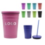 Wholesale Popular Coffee Tumbler Stainless Steel Vacuum Can Cooler 14oz With Lid and Straw