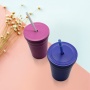 Wholesale Popular Coffee Tumbler Stainless Steel Vacuum Can Cooler 14oz With Lid and Straw
