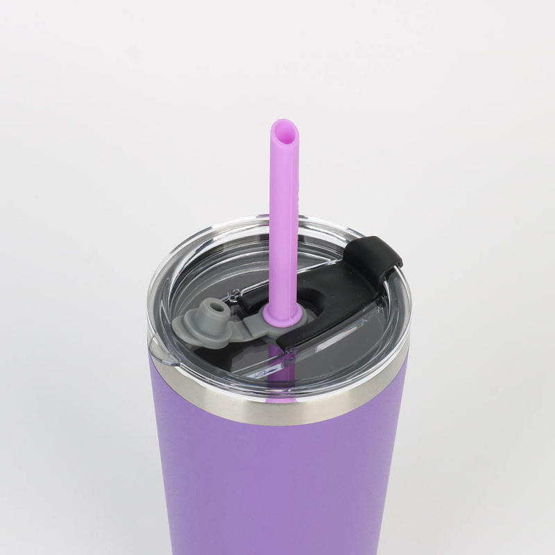 Custom Sublimation Small Coffe Mugs Laser Engraved Colorful Powder Coated 12oz Stainless Steel Tumbler Mug With Lid and Straws