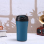 Wholesale 400ml Stainless Steel Coffee Cups Insulated Coffee Mug Reusable Coffee Tumbler With Lid and Straw