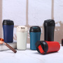 Wholesale 400ml Stainless Steel Coffee Cups Insulated Coffee Mug Reusable Coffee Tumbler With Lid and Straw