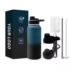 Wholesale 32oz Double Wall Stainless Steel Insulated Water Bottle Thermos Water Bottle Water Drink