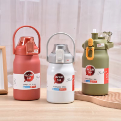 Large Capacity Thermo Bottle Thermal Water Bottle Stainless Steel Stainless Steel Portable With Straw Thermoses Insulated Cup