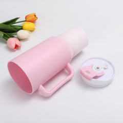 Wholesale 40oz Tumbler Plastic 3Pc Motivational Water Tumbler 3 in 1 Plastic Water Bottle With Straw and Lid