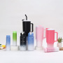 Wholesale 40oz Tumbler Plastic 3Pc Motivational Water Tumbler 3 in 1 Plastic Water Bottle With Straw and Lid