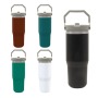 Wholesale Double Wall White Travel Mug Pattern Stainless Steel Travel Coffee Wine Mug Tumbler Cup With Custom Logo