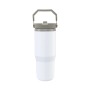 Wholesale Double Wall White Travel Mug Pattern Stainless Steel Travel Coffee Wine Mug Tumbler Cup With Custom Logo