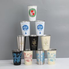 High Quality Cheapest Custom Cups Double Wall Coffee Cups 500ml Beer Tumbler Car Office Water Bottle