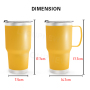 Manufacturer 30oz Stainless Steel Tumbler Custom Logo Double Walled Thermos Custom Vacuum Insulated Stainless Steel Cup
