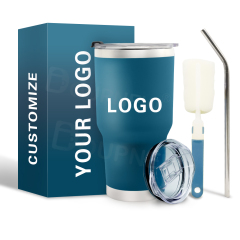 Manufacturer 30oz Stainless Steel Tumbler Custom Logo Double Walled Thermos Custom Vacuum Insulated Stainless Steel Cup